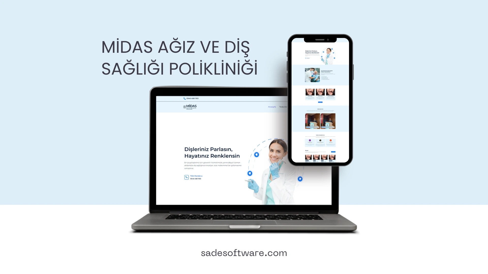 Midas Ağız ve Diş Sağlığı Polikliniği Web Yazılımı